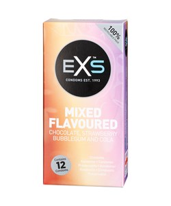 EXS Kondomer med Smak 12 st - Klar