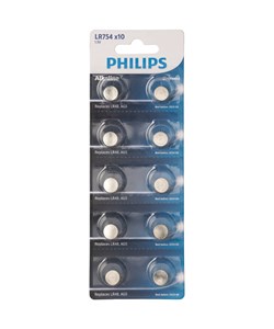 Philips Alkaline AG5 - LR48 Batterier 10 st. - Silver