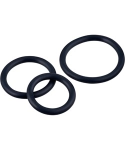 RFSU Pleasure Rings Penis Ring Set, 3-pack Black