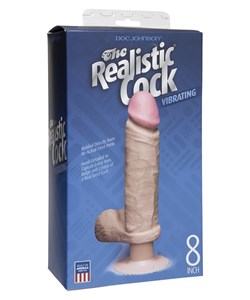 VIBRATING REALISTIC COCK 8 INCH