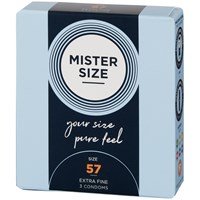 Mister Size PureFeel Kondomer 3 st - Clear - S