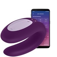 Satisfyer Double Joy Appstyrd Parvibrator - Purple