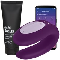 Satisfyer Double Joy Connect App Set - Purple