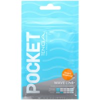 TENGA Pocket Wave Line onaniprodukt - Vit