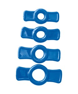 Titanmen Penis Ring Set - Blå
