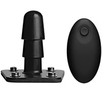 Vac-U-Lock Vibrerande Plug med Trådlös Fjärrkontroll - Black