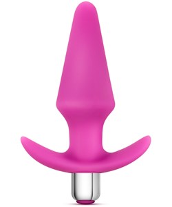 Luxe: Discover, Vibrating Silicone Anal Plug, rosa
