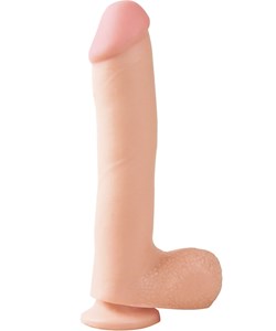 Pipedream Basix: Dong with Suction Cup, 27 cm, ljus