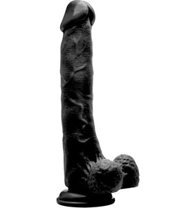 RealRock: Realistic Cock, 27 cm, svart
