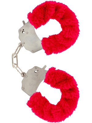 Toy Joy: Furry Fun Cuffs Plush, röd
