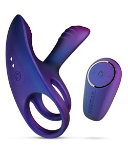 Hueman Vibrating Cock Ring Purple